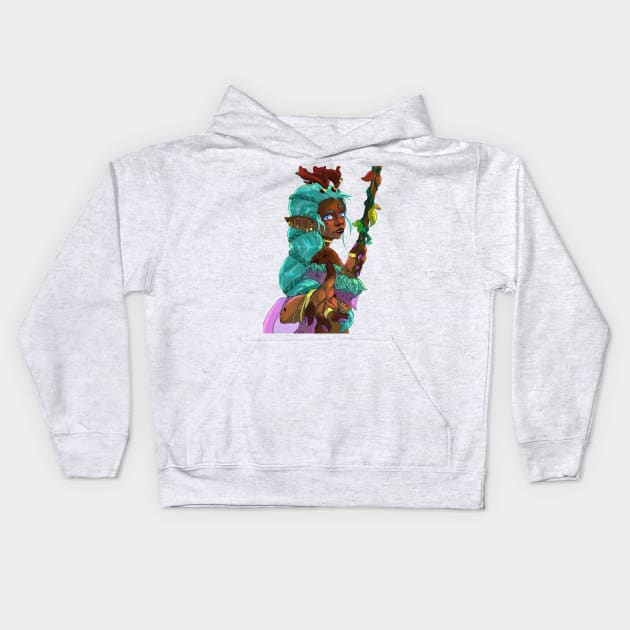 Faun cleric Kids Hoodie by Vexican